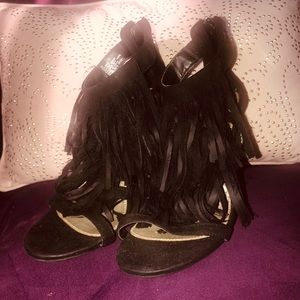 Black tassel sexy heels! Only worn a handful of times!